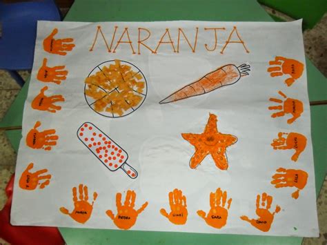 dia naranja para niños de preescolar